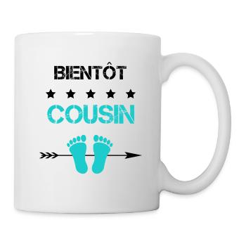 annonce grossesse cousin pour Bientôt cousin - Mug blanc - blanc - Droite