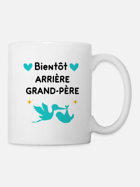 cadeau grossesse Bientôt arrière-grand-père - Mug blanc - blanc