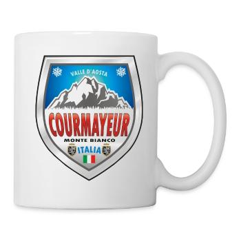 Courmayeur Valle d’Aoste Italie - Mug blanc - blanc - Droite