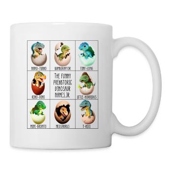 Baby dinosaur in egg - Mug - white - Right