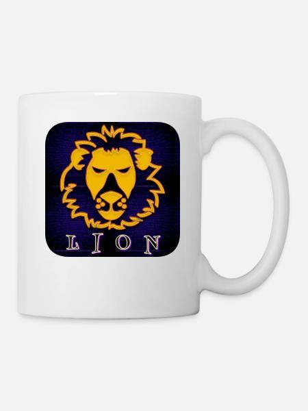 LION (Lion) - Mug blanc - blanc