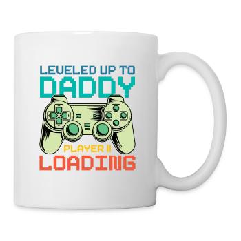 Dad Level Unlocked - Level up to Daddy Loading - Tasse - Weiß - Rechts