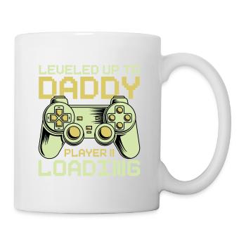 Dad Level Unlocked - Level up to Daddy Loading - Tasse - Weiß - Rechts
