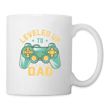 Dad Level Unlocked - Level up to Daddy - Mug - white - Right
