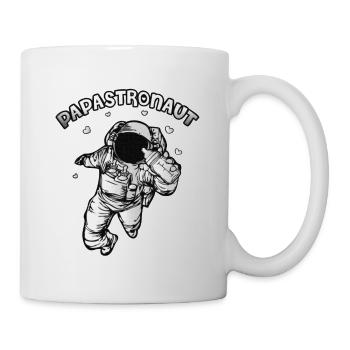 Dad To Be Daddy Is My Hero Papa - Tasse - Weiß - Rechts