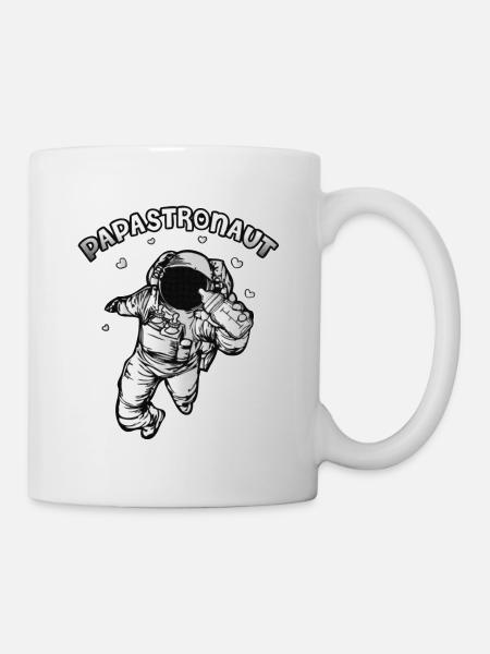 Dad To Be Daddy Is My Hero Papa - Tasse - Weiß