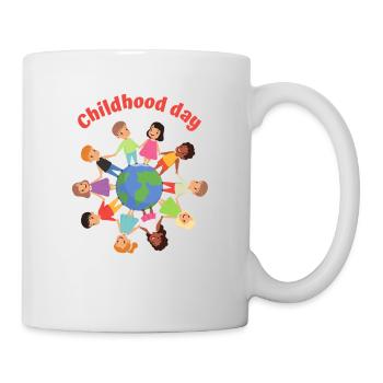 Journée de l’enfance - Mug blanc - blanc - Droite