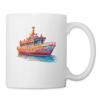 Psychedelische Odyssee Traumboot - Tasse - Weiß - Rechts