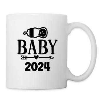 Bébé 2024 Grossesse Annonce la naissance du bébé - Mug blanc - blanc - Droite