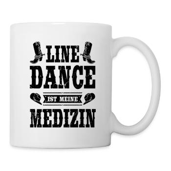 Line Dance Linedance tanzen Linedancing Geschenk - Tasse - Weiß - Rechts