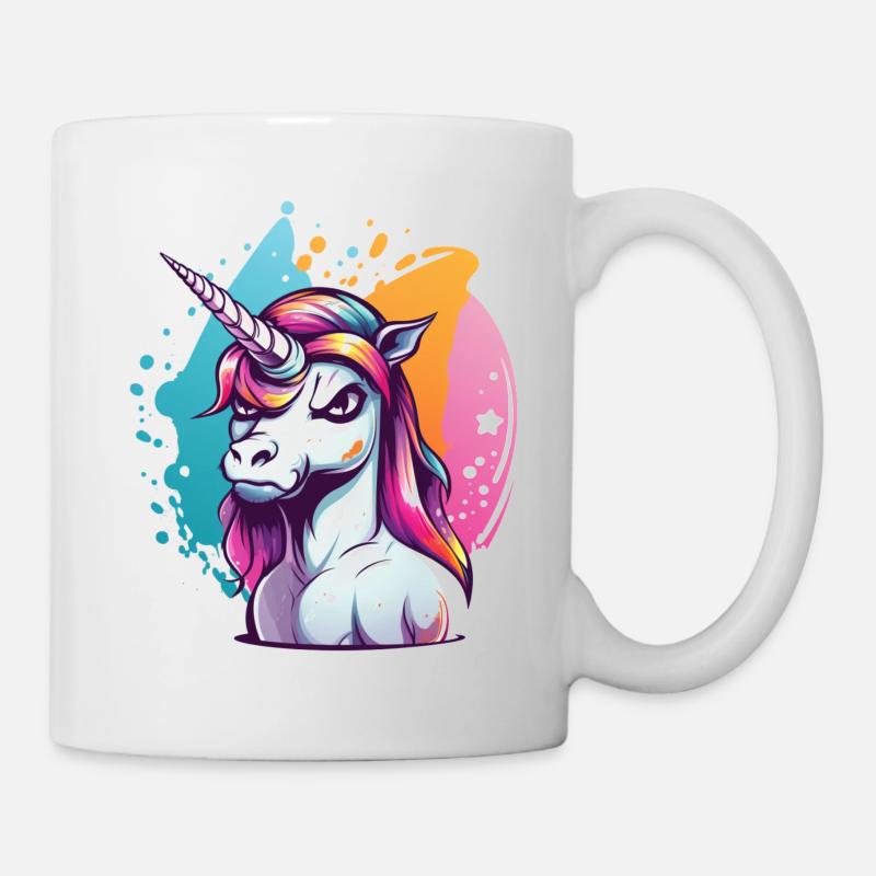 Grumpy Einhorn - Tasse - Weiß