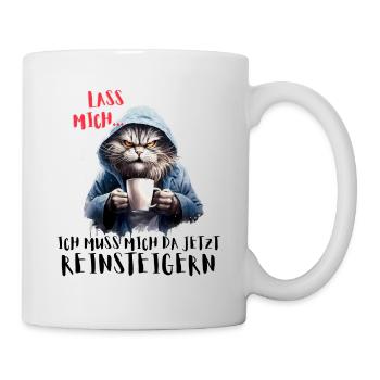 Lass mich... - Tasse - Weiß - Rechts