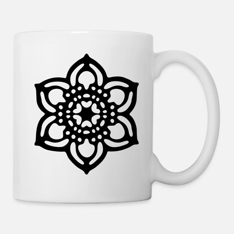 Mandala klein - Tasse - Weiß