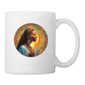 Farbenfrohes Schamanen-Design - Tasse - Weiß - Rechts