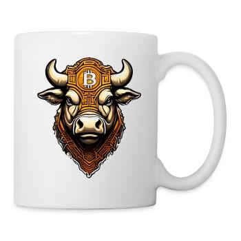 Bitcoin Bulle BTC - Tasse - Weiß - Rechts