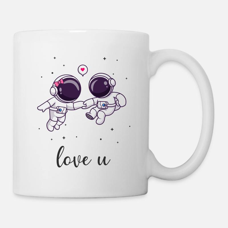 T-shirt Saint Valentin Love You - Un Cadeau Romant - Mug blanc - blanc