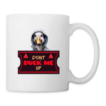 Ne m’esquive pas drôle de canard en sweat à capuche - Mug blanc - blanc - Droite