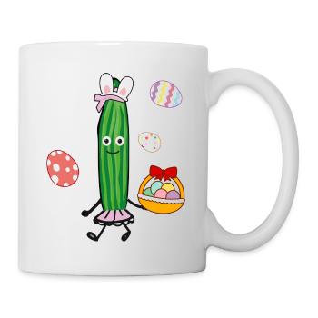 Cucumber,Easter,Easter Bunny,Easter Eggs,Bunny - Mug - white - Right