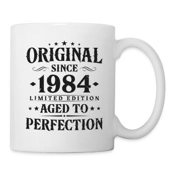 Original seit 1984 Jahrgang Geburtstag Geschenk - Tasse - Weiß - Rechts