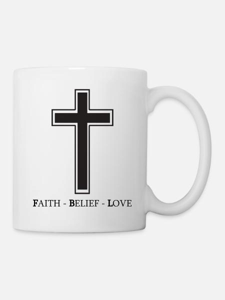 Faith-Belief-Love - Mug - white