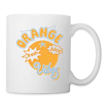 Orange Vibes Juicy Fruits Summer Sun - Mug - white - Right