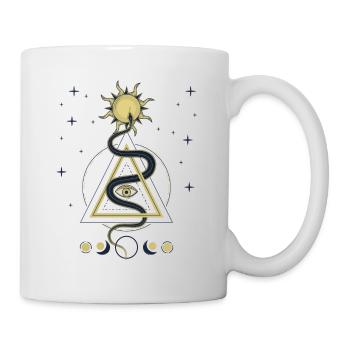 Mystic Eye & Celestial Symbols – Spiritual - Mug - white - Right