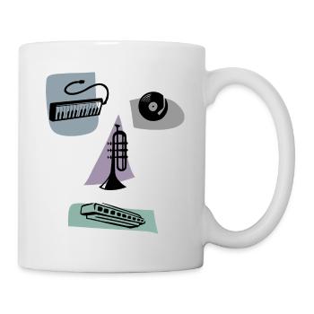 musical face - Mug - white - Right