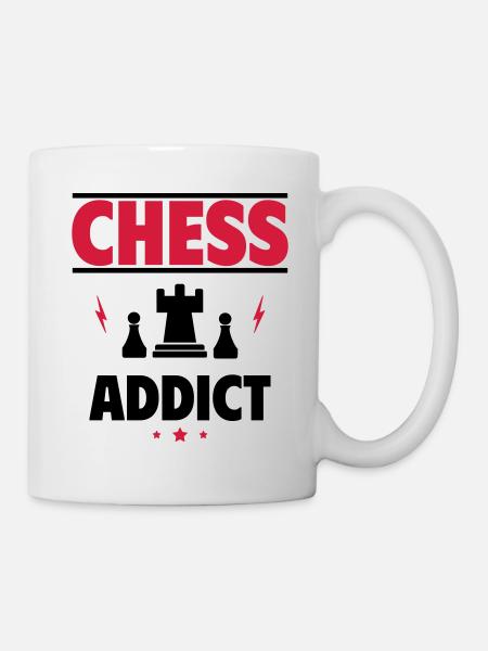 Fanatique d’échecs - Toujours dans le train - Mug blanc - blanc