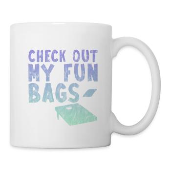 Check Out My Fun Bags 3 - Tasse - Weiß - Rechts