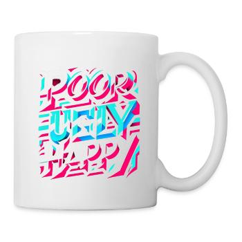 Poor Ugly Happy 5 - Tasse - Weiß - Rechts