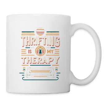 Thrifting Is My Therapy 7 - Tasse - Weiß - Rechts