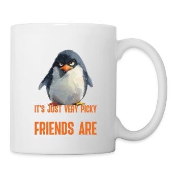 Linux Is User-Friendly Just Picky About Friends 2 - Tasse - Weiß - Rechts