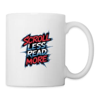 Scroll Less Read More 9 - Tasse - Weiß - Rechts