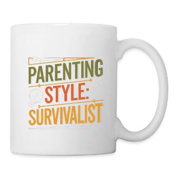 Parenting Style Survivalist 4 - Tasse - Weiß - Rechts