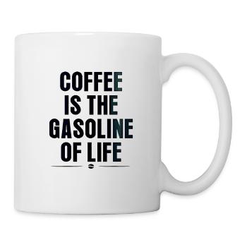 Coffee gasoline life - Mug - white - Right