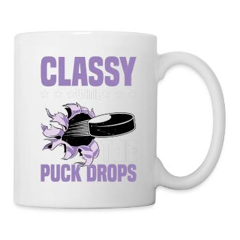 Classy Until The Puck Drops 32 - Tasse - Weiß - Rechts
