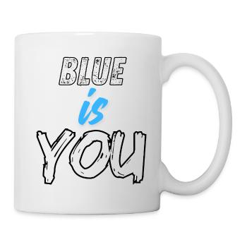 BLAU BIST DU - Tasse - Weiß - Rechts
