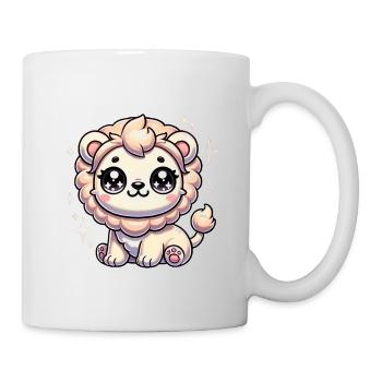 Super Cute Kawaii Baby Lion - Tasse - Weiß - Rechts