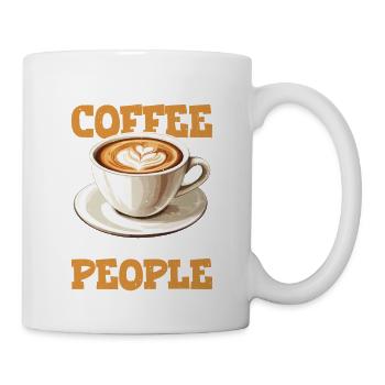Wears Black Loves Coffee Avoids People 2 - Tasse - Weiß - Rechts