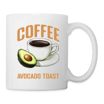 Coffee And Cardio And Avocado Toast 2 - Tasse - Weiß - Rechts