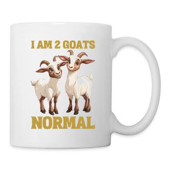 I Am 2 Goats Past Normal 2 - Tasse - Weiß - Rechts
