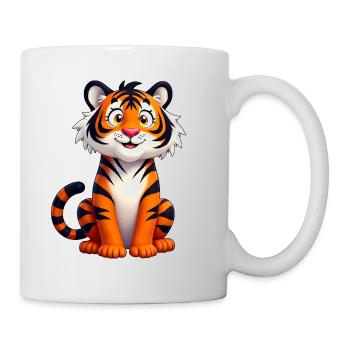 Tiger Gift Tiger Costume Cute Cool - Mug - white - Right