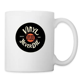 Vinyl Never Die - Tasse - Weiß - Rechts