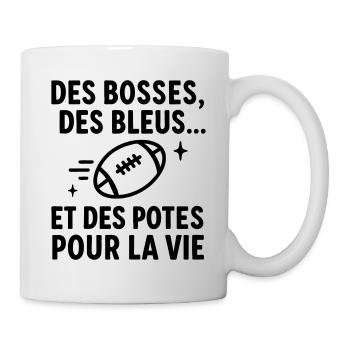 Le rugby des potes Rugby rugbyman Sport - Mug blanc - blanc - Droite