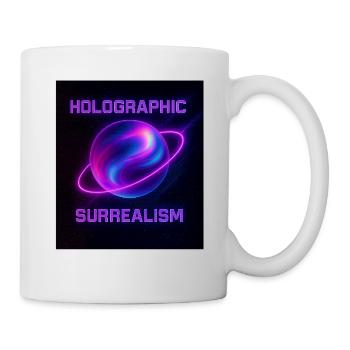 Holographic Surrealism – Neon-Universum - Tasse - Weiß - Rechts
