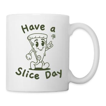 Have A Slice Day Retro Back Logo 2025 - Mug - white - Right