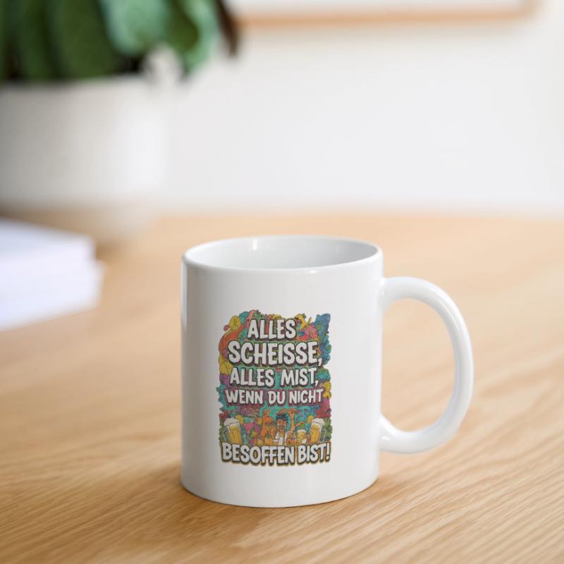 C’est de la merde, c’est de la merde si tu n’es pas bourré Mug blanc