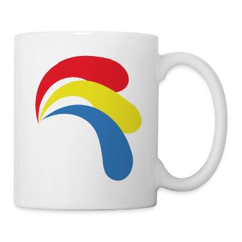 Primärfarbene Bogenformen - Tasse - Weiß - Rechts