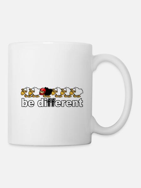 Sei anders Motorrad - Tasse - Weiß
