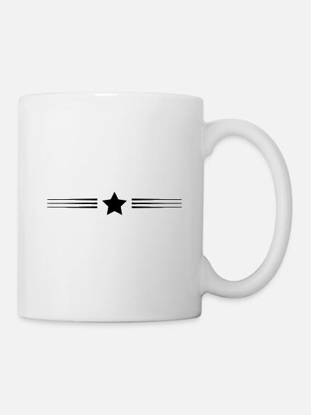 stern linie - Tasse - Weiß